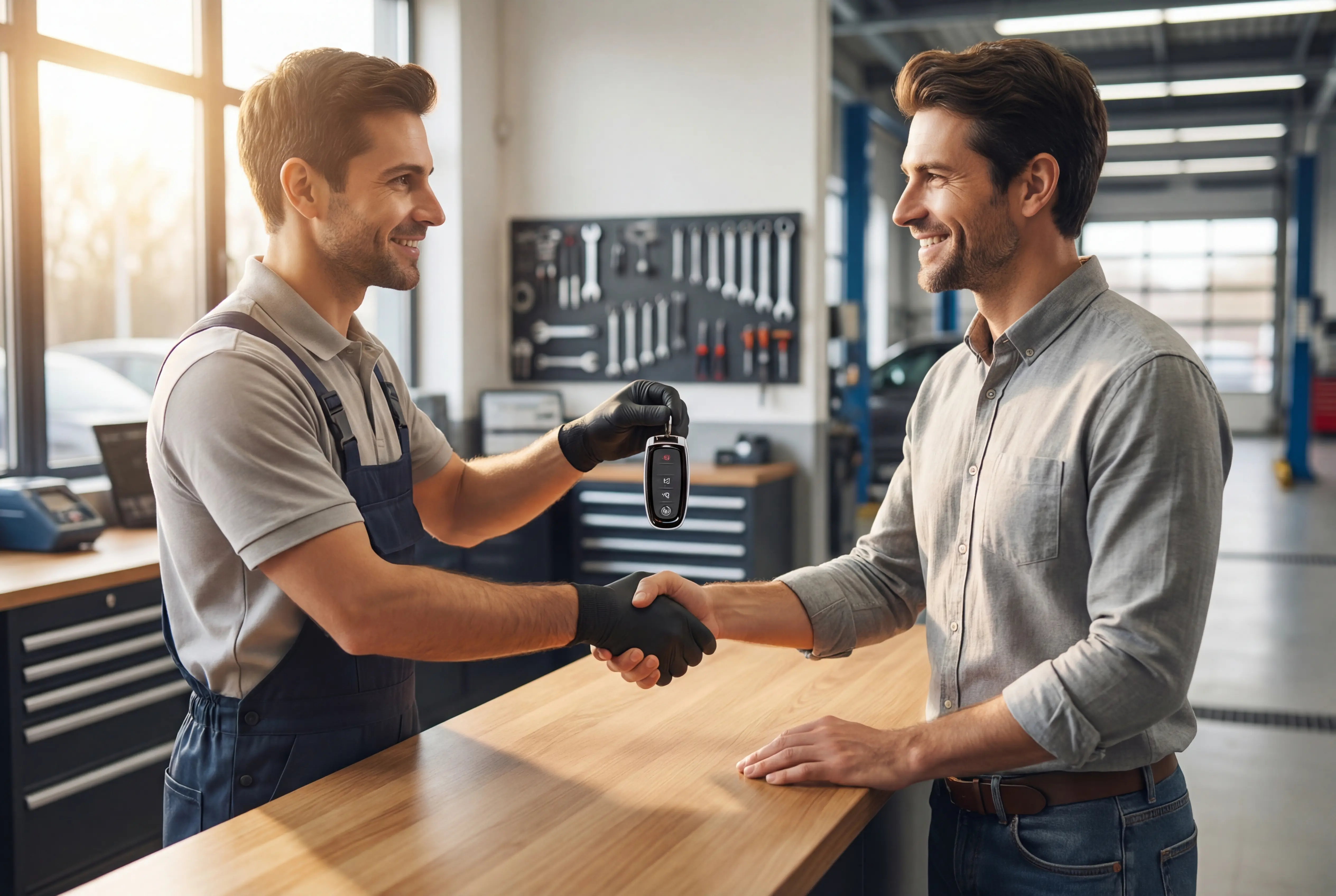 Key handover — quality service